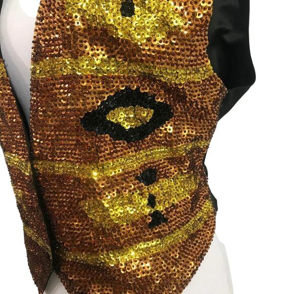 NWT Vintage 80s Sequin Southwestern Boho Western Vest Match Ups NAtco L - Picture 5 of 8